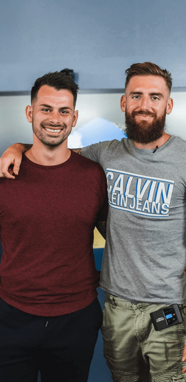 Online Empires co-founders Ashley Kemp and Brodie Nitro standing together